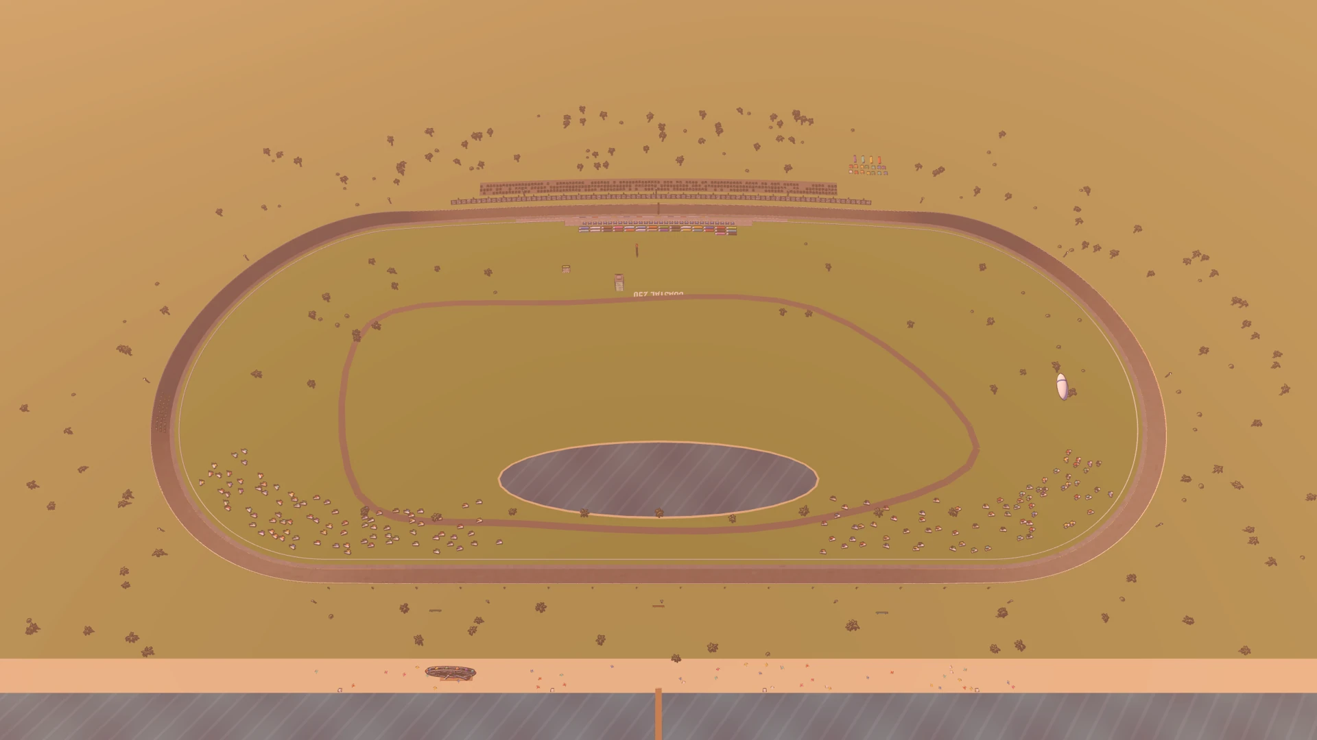 Turning Left: Coastal 250, full circuit from a TV-blimp aerial angle